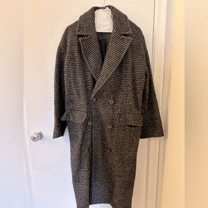 Long Houndstooth print Coat